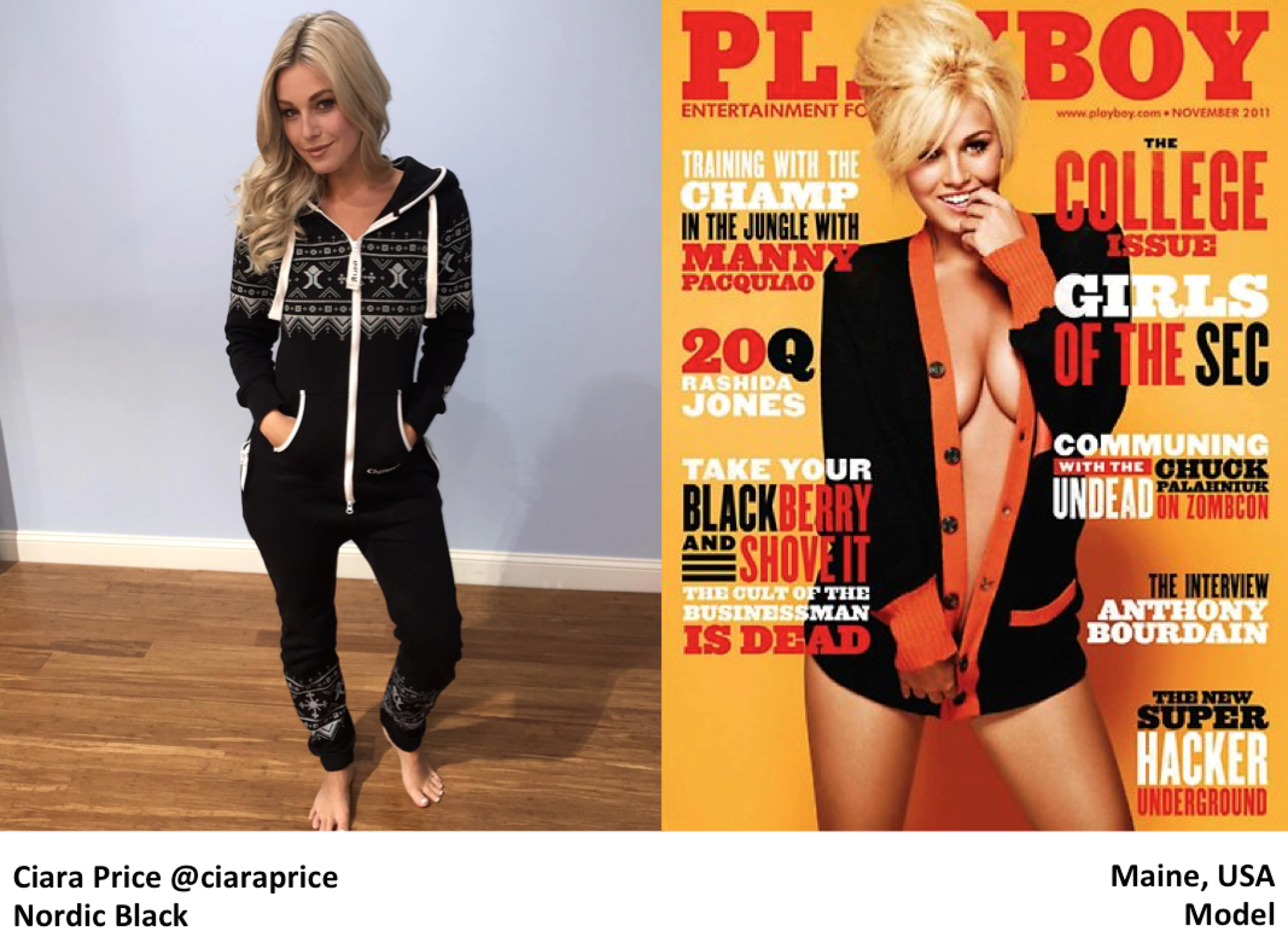 Ciara Price Playboy Onesie
