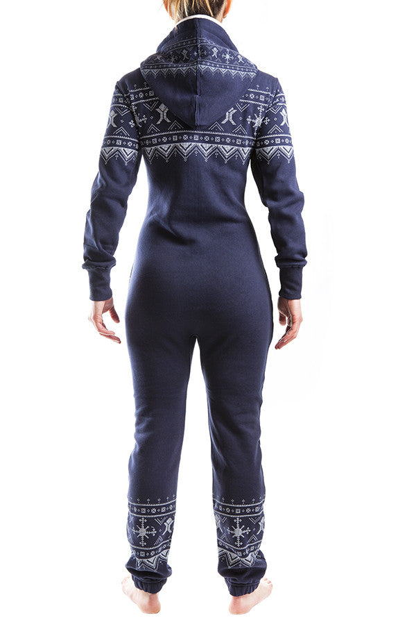 Nordic Navy Adult Christmas Onesie Unichill