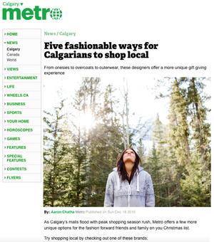 Metro Calgary Local Fashion Onesie