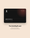 Unichill gift card, sent by email, they pick the print and the size